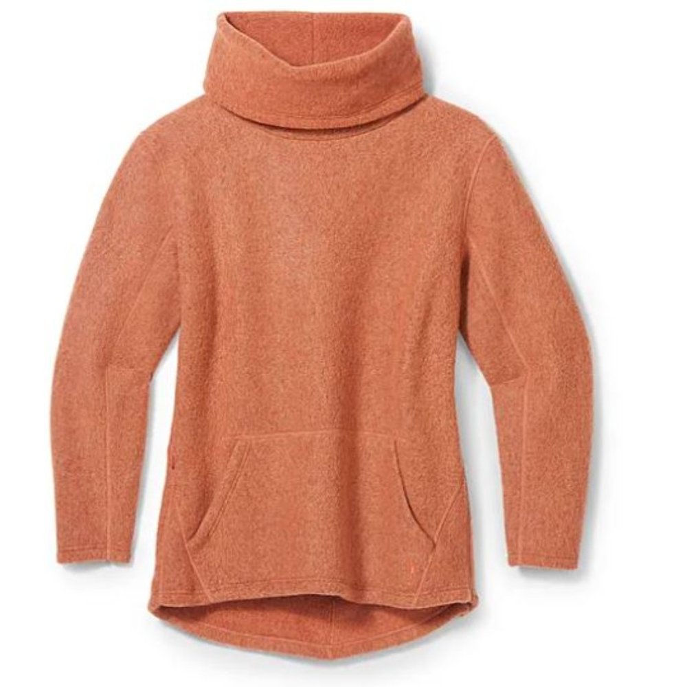 Women's Hudson Trail Fleece Pullover - Orange Rust Heather (XS)